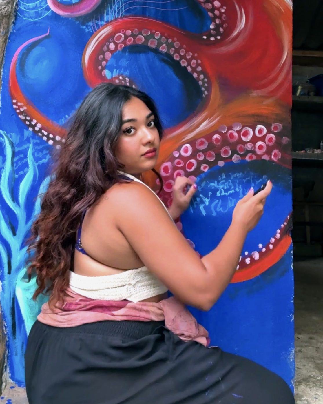 Oceanlife murals in Koh Mak